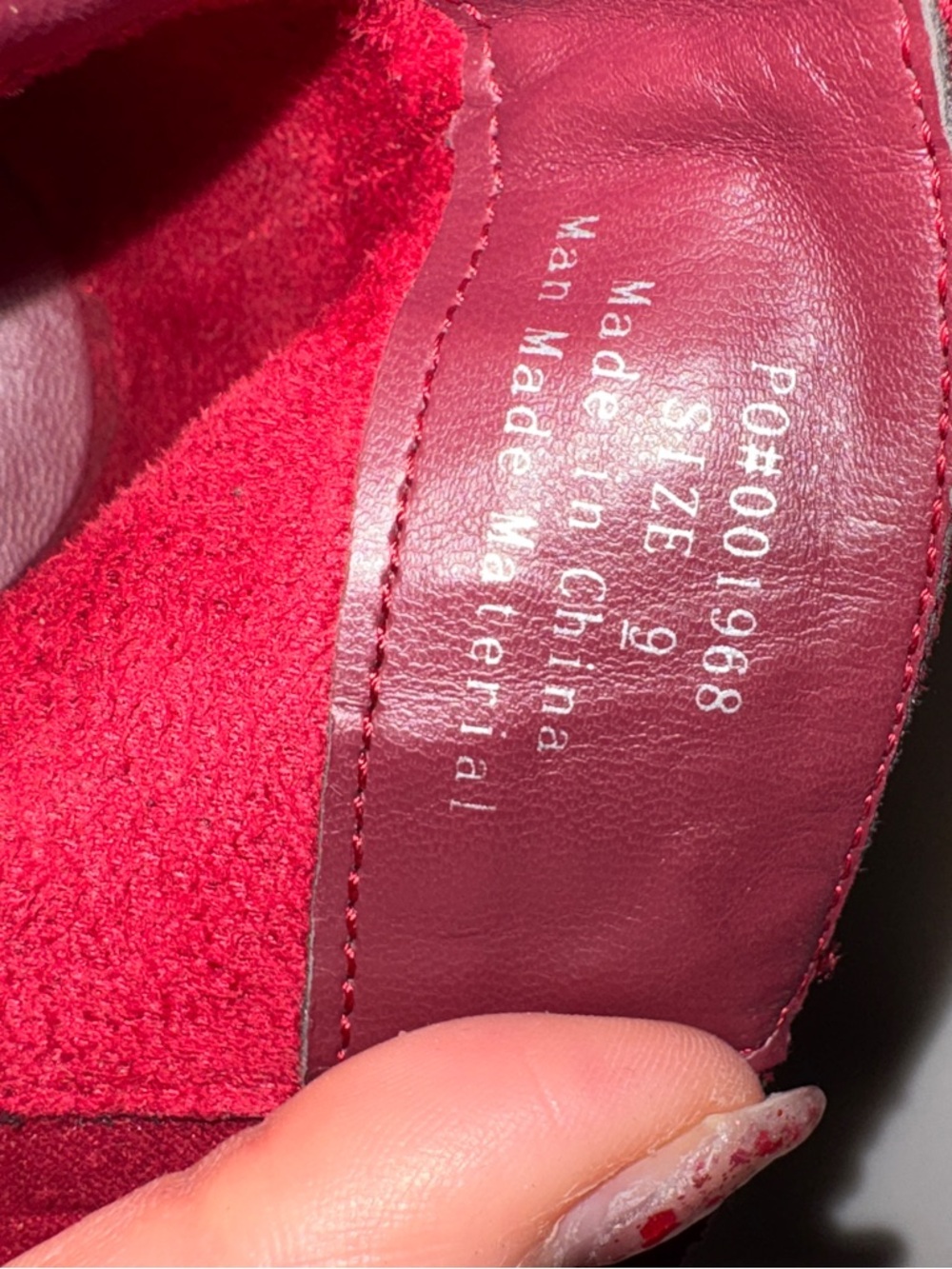 Journee Collection Cress Red Suede Ruffle Ankle Booties Size 9 - Picture 9 of 11
